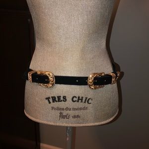 Black Western Style Belt